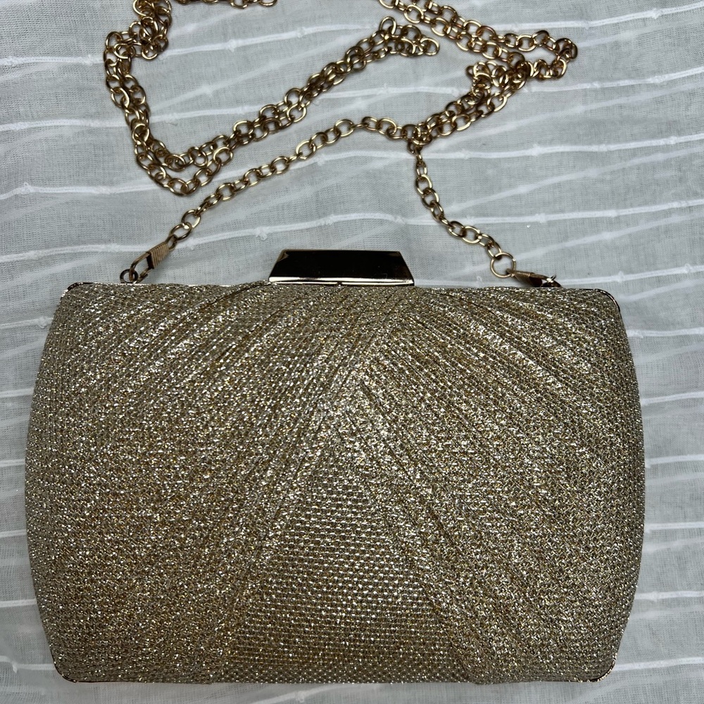 Elegant Gold Evening Clutch